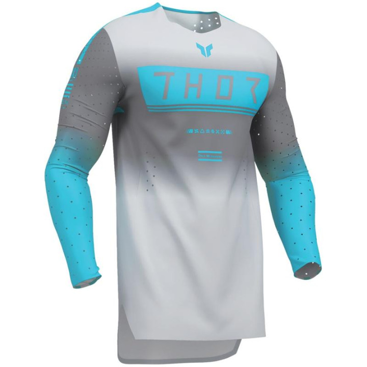 Tenue Thor SPORTMODE Geo bleu/gris | Oxmoto
