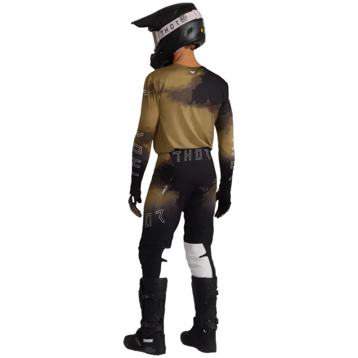 Tenue Thor SPORTMODE Carbon noir/marron | Oxmoto