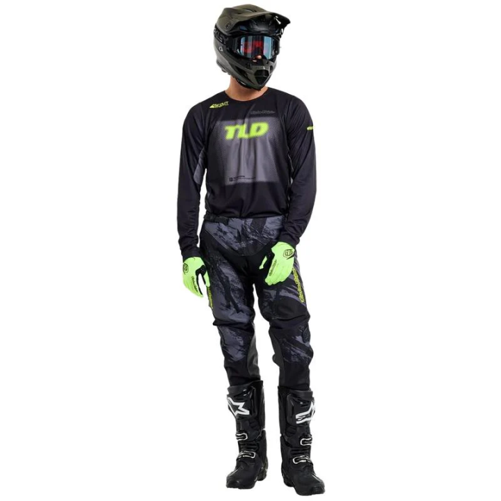 Tenue Troy Lee Designs Scout GP Pro Fade noir | Oxmoto