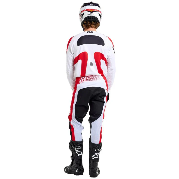 Tenue Troy Lee Designs GP Pro Frames blanc/rouge | Oxmoto