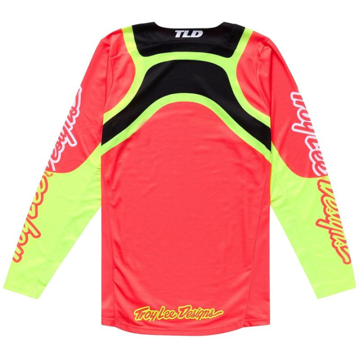 Tenue Troy Lee Designs GP Pro Swerve rouge/jaune | Oxmoto