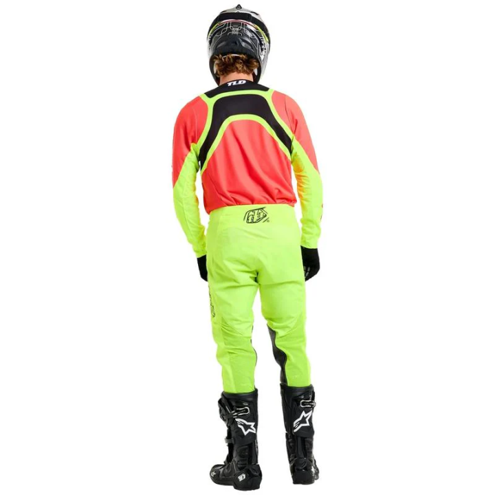 Tenue Troy Lee Designs GP Pro Swerve rouge/jaune | Oxmoto