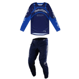 Tenue Troy Lee Designs GP Pro Swerve bleu | Oxmoto