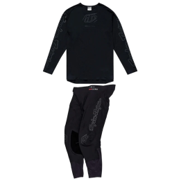 Tenue Troy Lee Designs SE Ultra Mono noir | Oxmoto