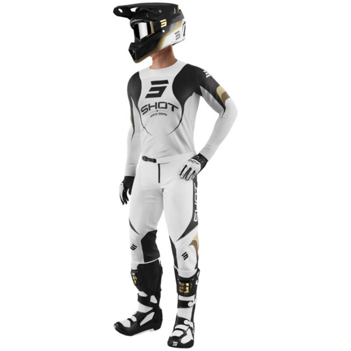 Tenue SHOT Contact Manta blanc | Oxmoto