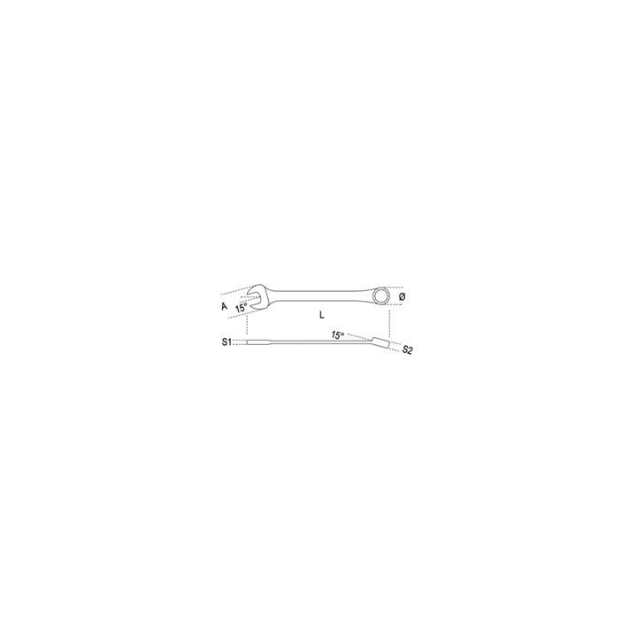 Clé mixte Beta 17mm | Oxmoto
