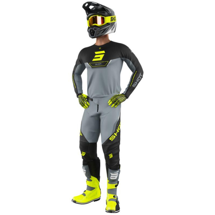 Tenue SHOT Devo Daytona jaune fluo | Oxmoto