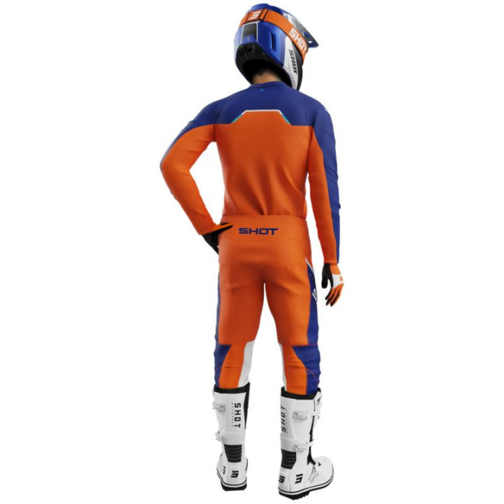 Tenue SHOT Devo Daytona orange | Oxmoto