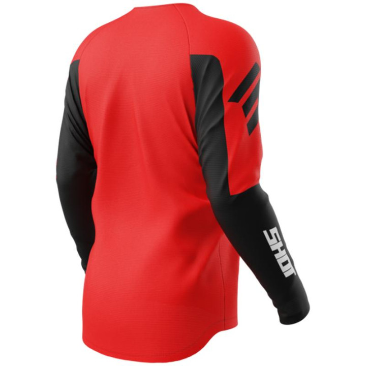 Tenue SHOT Draw Private rouge | Oxmoto