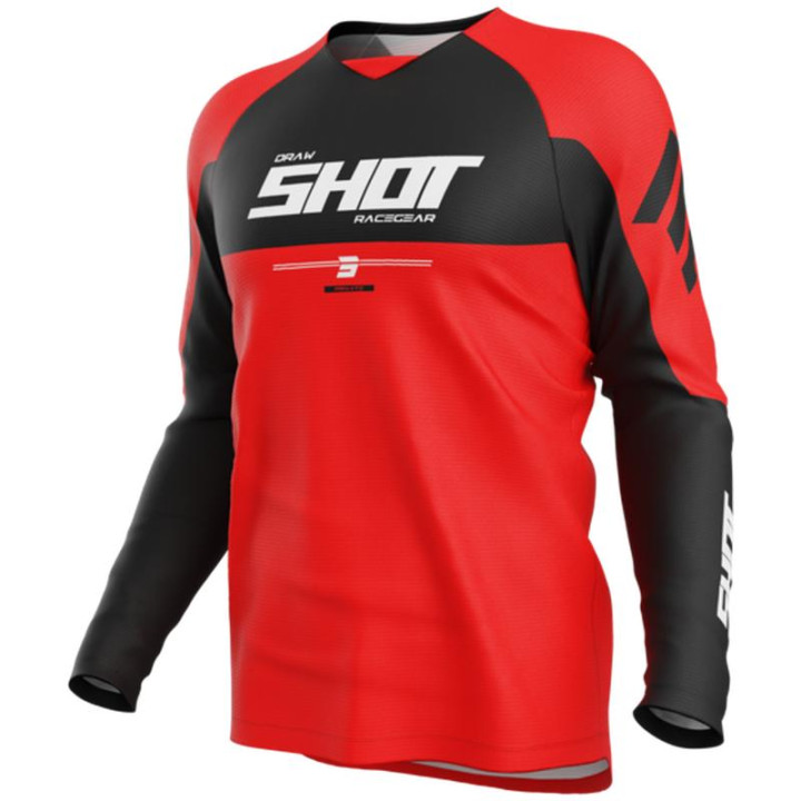Tenue SHOT Draw Private rouge | Oxmoto