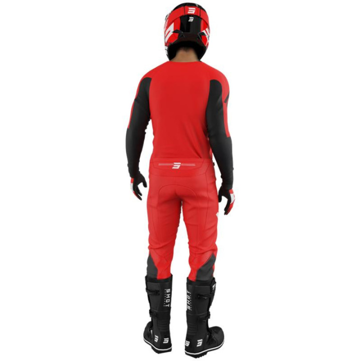 Tenue SHOT Draw Private rouge | Oxmoto
