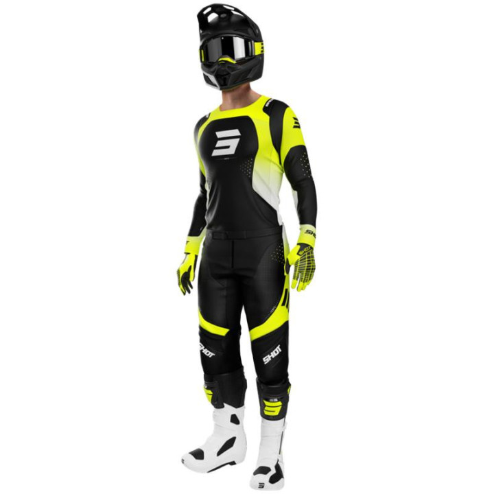 Tenue SHOT Contact Ionyx jaune fluo | Oxmoto