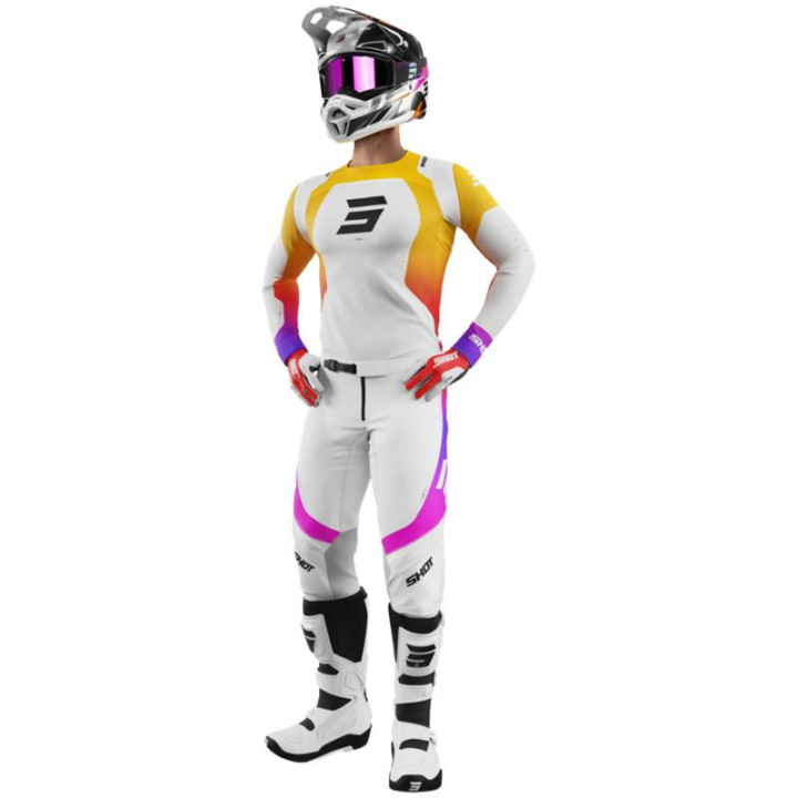 Tenue SHOT Contact Ionyx blanc | Oxmoto