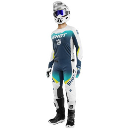 Tenue SHOT Aerolite Husqvarna bleu | Oxmoto