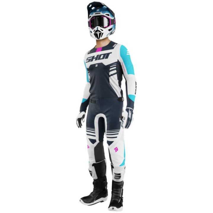 Tenue SHOT Aerolite Sprint bleu | Oxmoto
