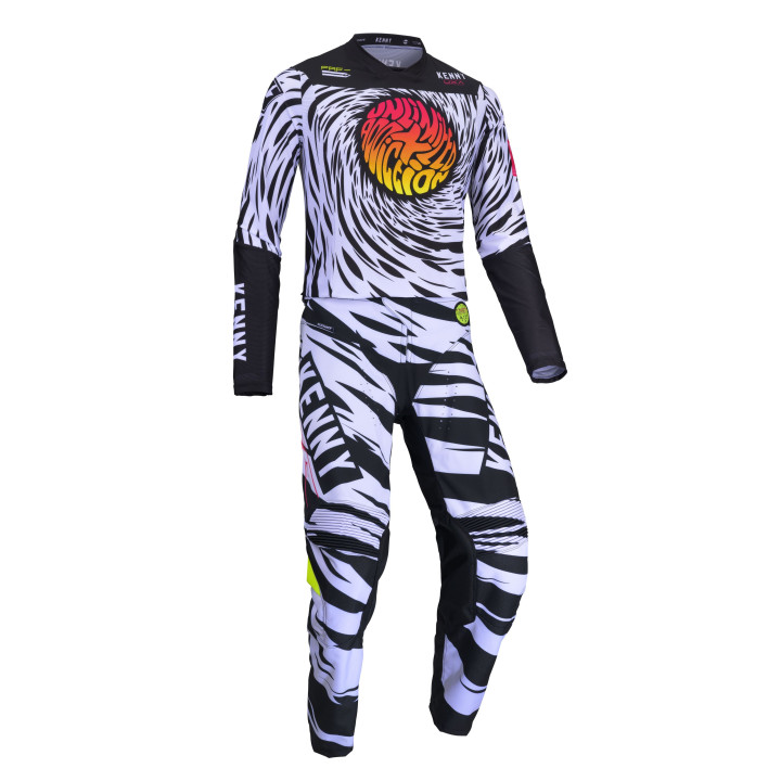 Tenue KENNY Performance UXA blanc/noir | Oxmoto