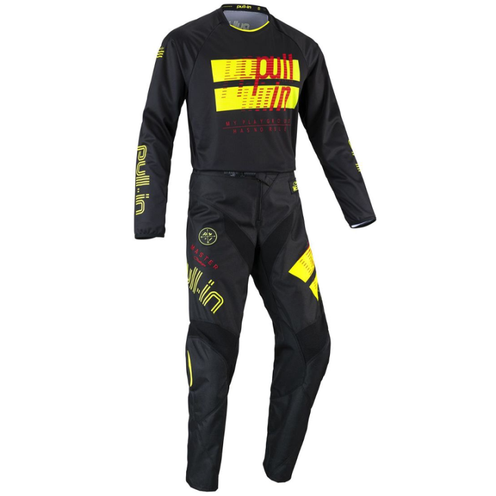 Tenue Pull-In Master noir/jaune | Oxmoto