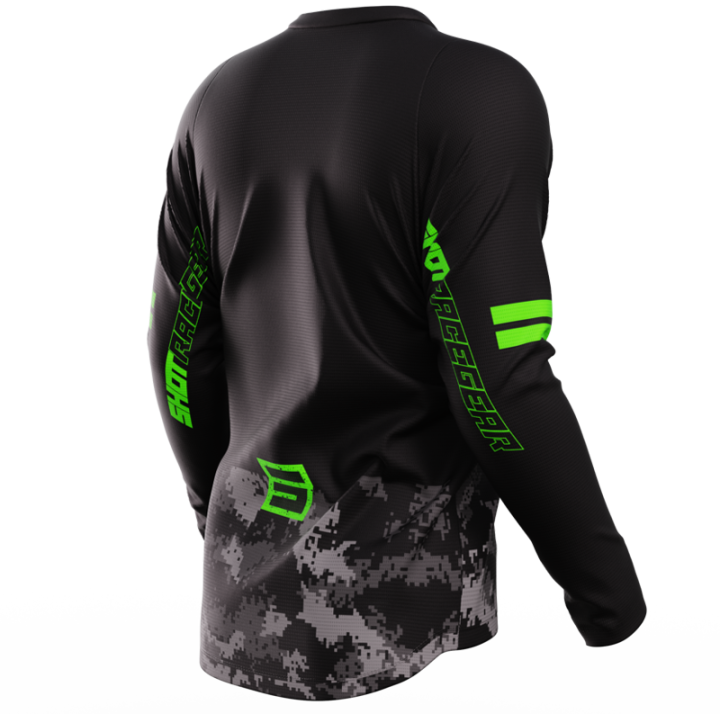 Tenue SHOT Devo Army vert | Oxmoto