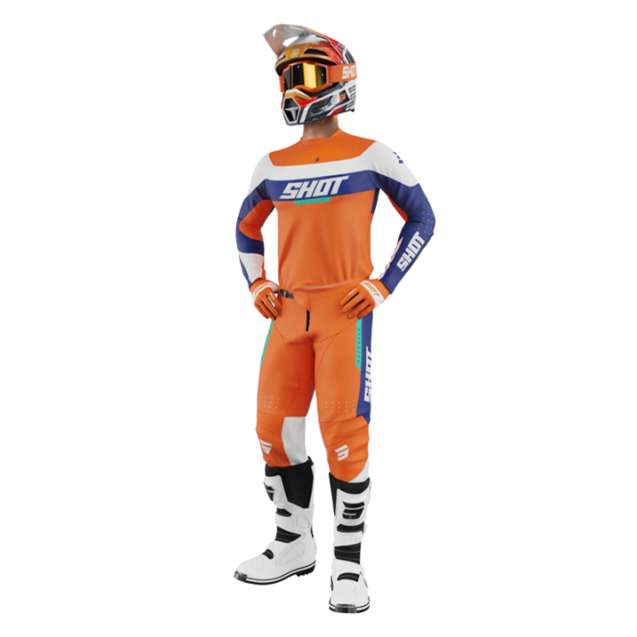 Tenue SHOT Devo League orange | Oxmoto