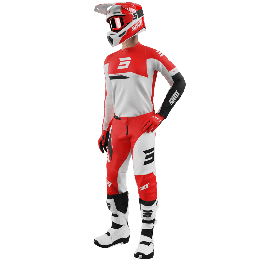 Tenue SHOT Devo Star rouge | Oxmoto