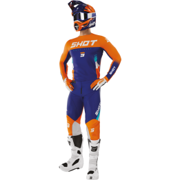 Tenue SHOT Contact Tracer orange | Oxmoto