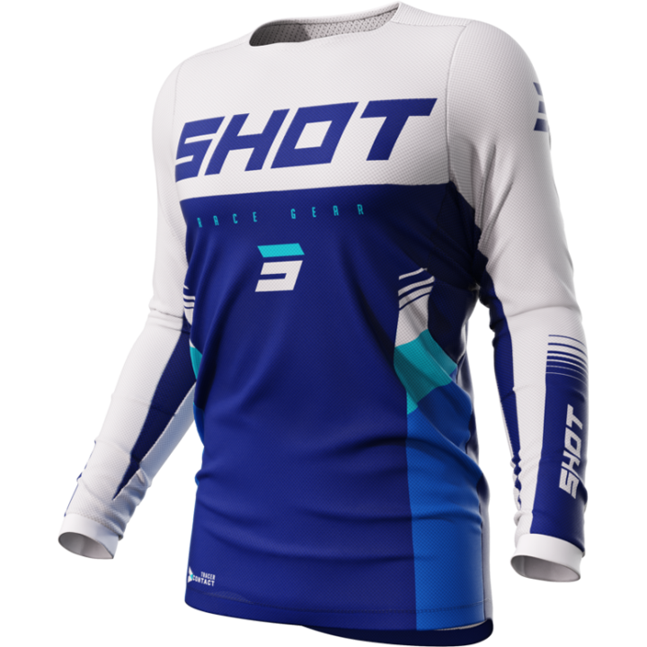 Tenue SHOT Contact Tracer bleu | Oxmoto