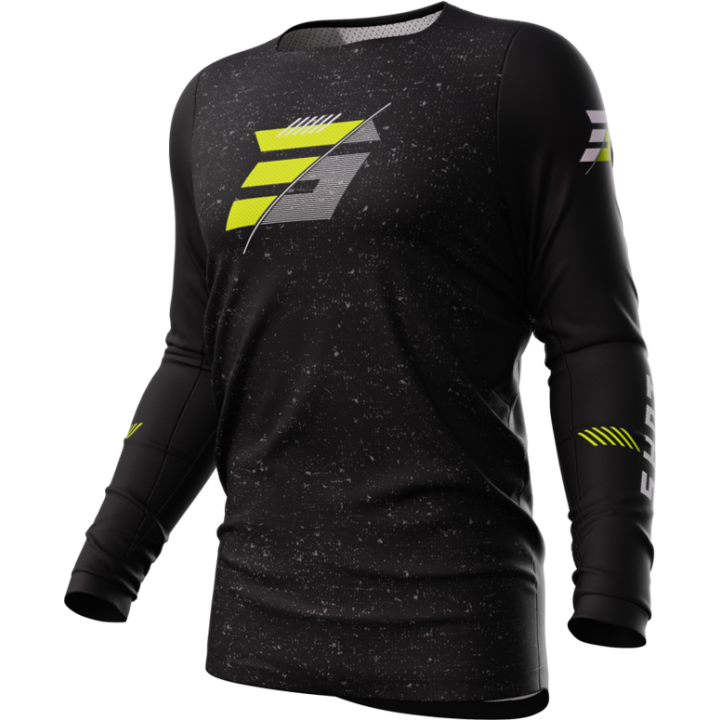 Tenue SHOT Contact Speck noir/jaune fluo | Oxmoto