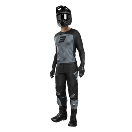 Tenue SHOT Contact Onyx noir/gris | Oxmoto