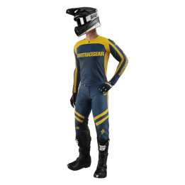 Tenue SHOT Contact Mythic bleu/jaune | Oxmoto