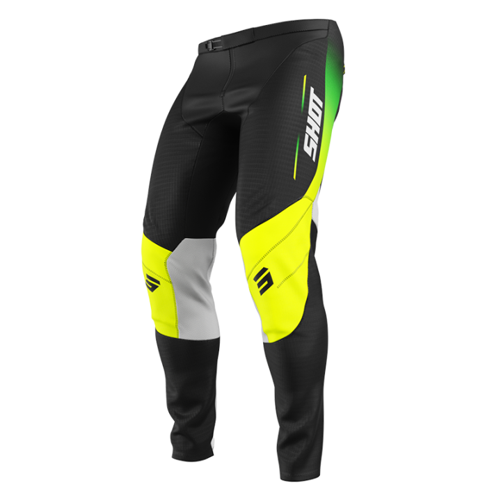 Tenue SHOT Contact Apex jaune fluo | Oxmoto