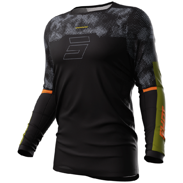 Tenue SHOT Contact Patrol noir/kaki | Oxmoto