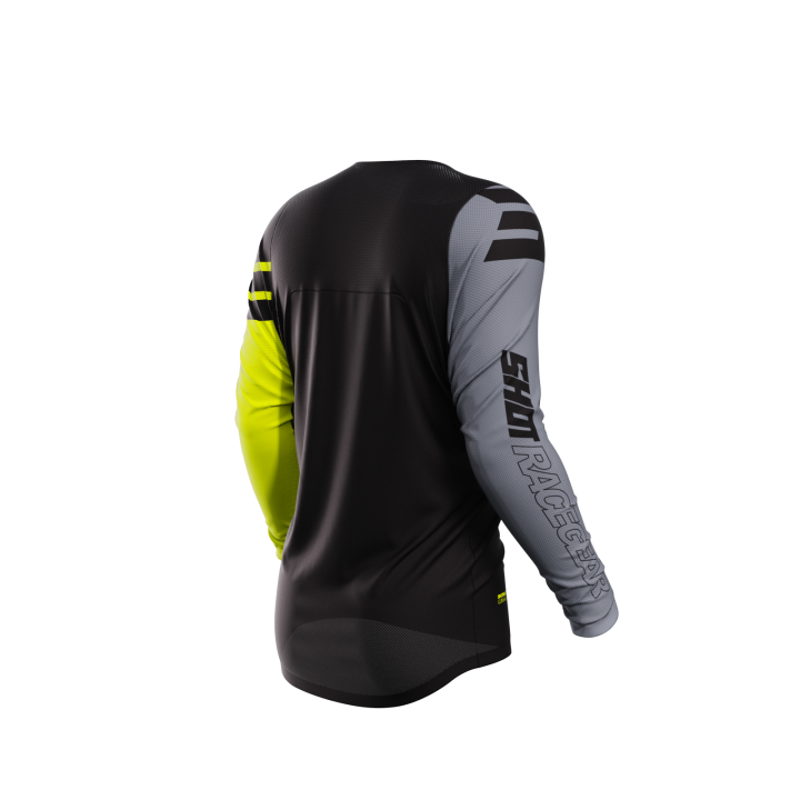Tenue SHOT Contact Rush noir/jaune | Oxmoto