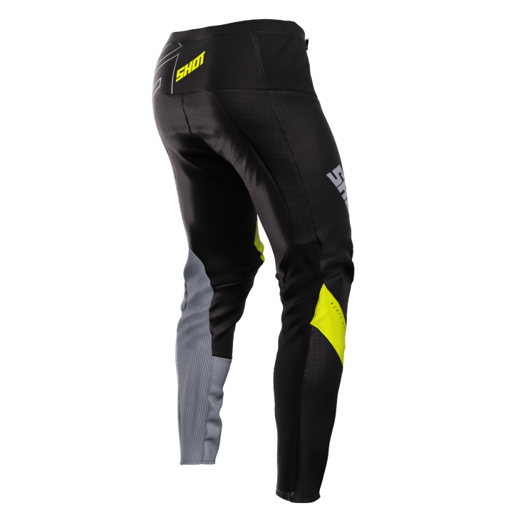 Tenue SHOT Contact Rush noir/jaune | Oxmoto