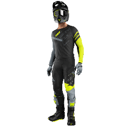 Tenue SHOT Contact Rush noir/jaune | Oxmoto
