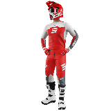 Tenue SHOT Contact Iron rouge | Oxmoto