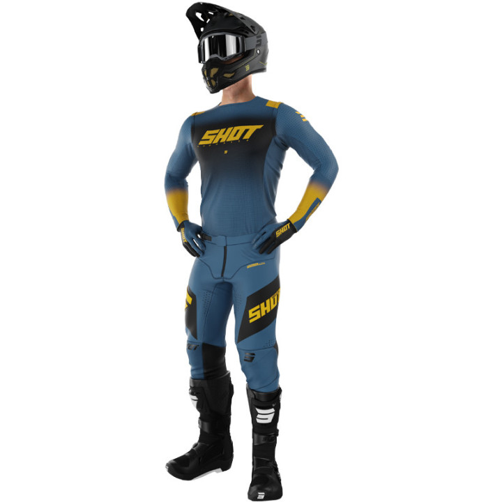 Tenue SHOT Aerolite Ultima bleu | Oxmoto