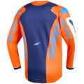 Tenue enfant Alpinestars Fluid GRID orange/bleu | Oxmoto