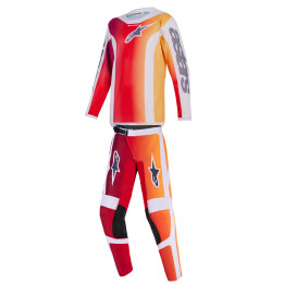 Tenue enfant Alpinestars Fluid PORTL rouge/gris | Oxmoto
