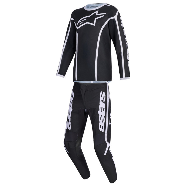 Tenue enfant Alpinestars FLUID Apex noir/gris | Oxmoto