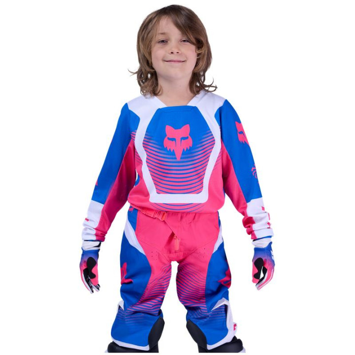 Tenue Enfant FOX 180 Collect bleu/rose | Oxmoto