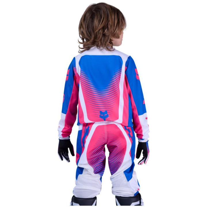 Tenue Enfant FOX 180 Collect bleu/rose | Oxmoto
