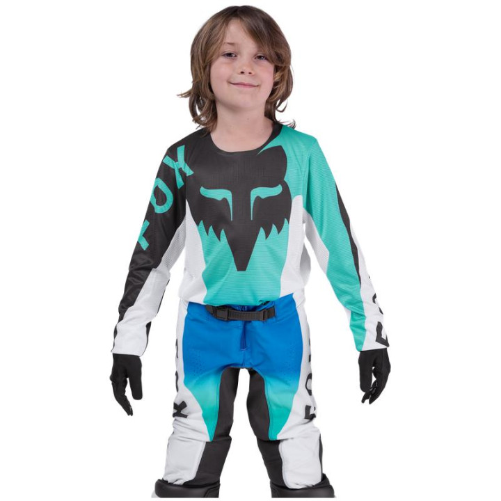 Tenue Enfant FOX Flexair Spire aqua | Oxmoto