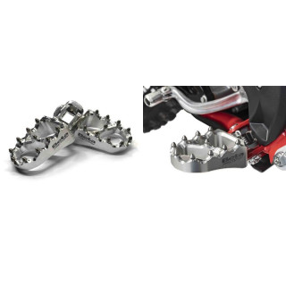 Repose-pieds Beta factory - couleur aluminium | Oxmoto