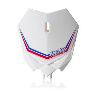 Plaque avant Beta cross blanche | Oxmoto