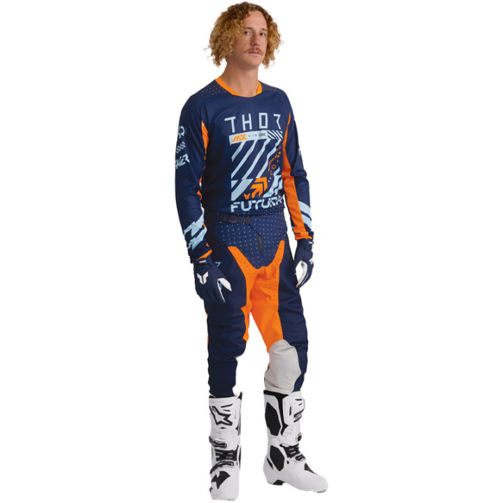 Tenue enfant Thor LAUNCHMODE Futura navy/orange | Oxmoto