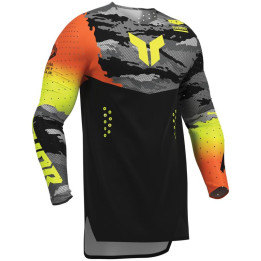 Maillot Thor sportmode recon le noir/acid | Oxmoto