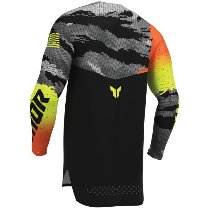 Maillot Thor sportmode recon le noir/acid | Oxmoto