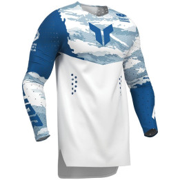 Maillot Thor sportmode recon le blanc/bleu | Oxmoto