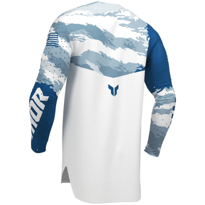 Maillot Thor sportmode recon le blanc/bleu | Oxmoto