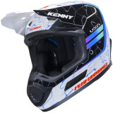 Casque KENNY performance graphic wave bleu | Oxmoto
